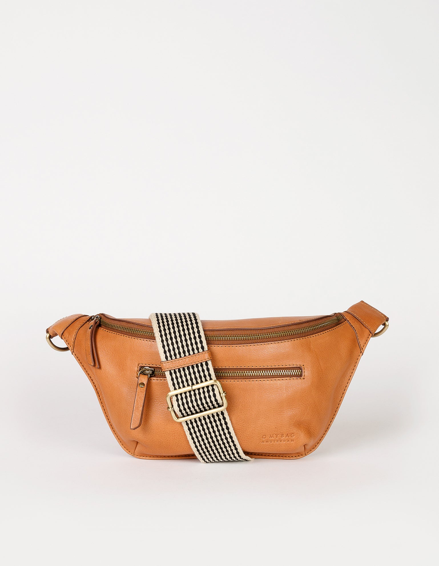 Leather look bum top bag