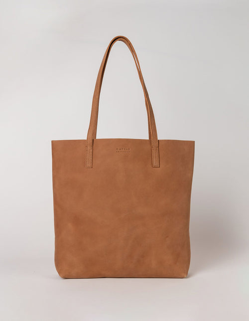 Georgia camel hunter leather bag - front product image