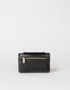 Harmonica Wallet Small Black Classic Leather by O My Bag. Square shape. Back product image