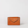Harmonica Wallet Small Cognac Classic Leather by O My Bag. Square shape. Front product image