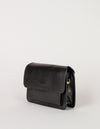 Harper Mini Black Leather crossbody handbag. Side product image