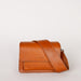 Harper Mini Cognac Leather crossbody handbag. Front product image