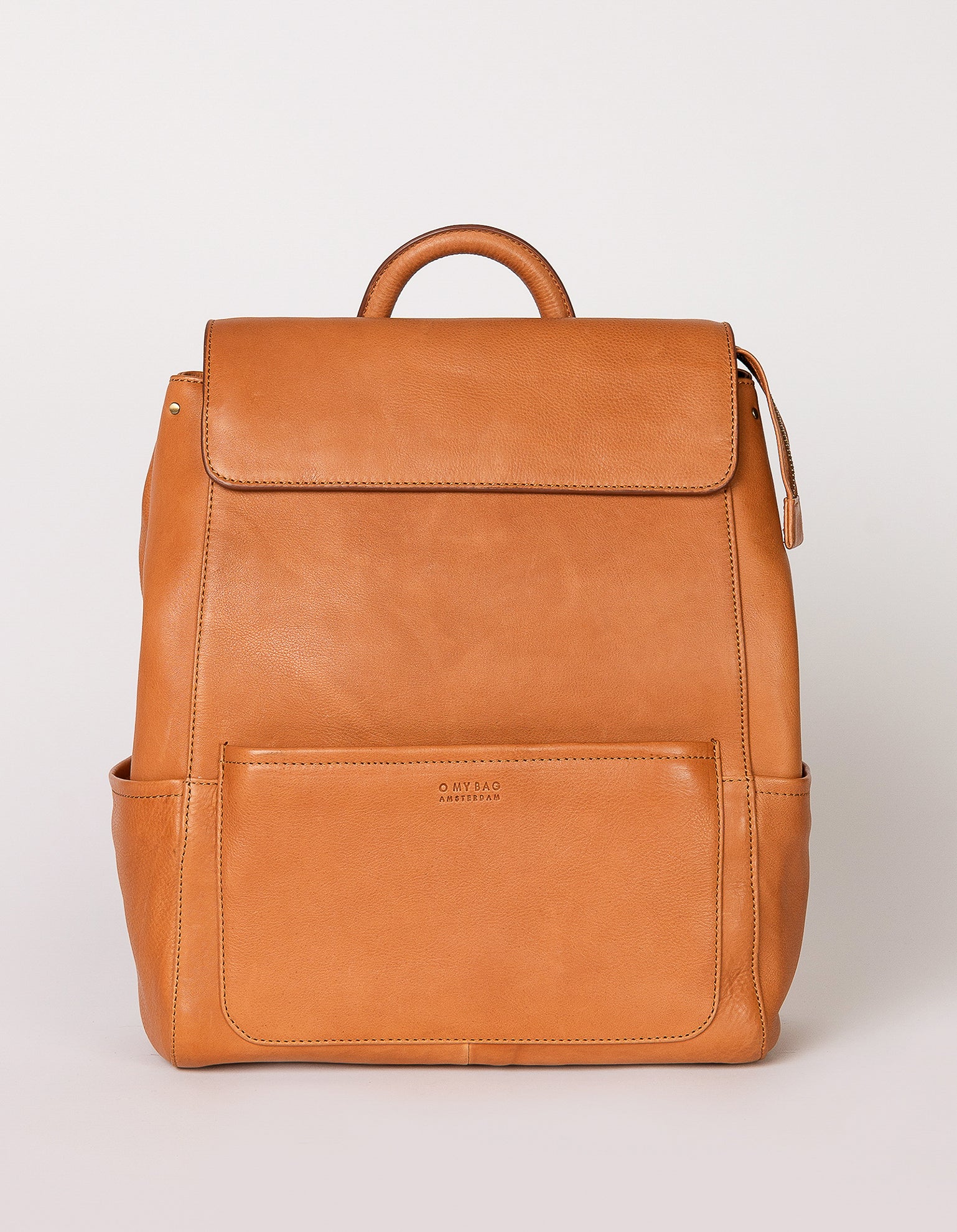Jean Backpack in Wild Oak Soft Grain. Leather - Front product image