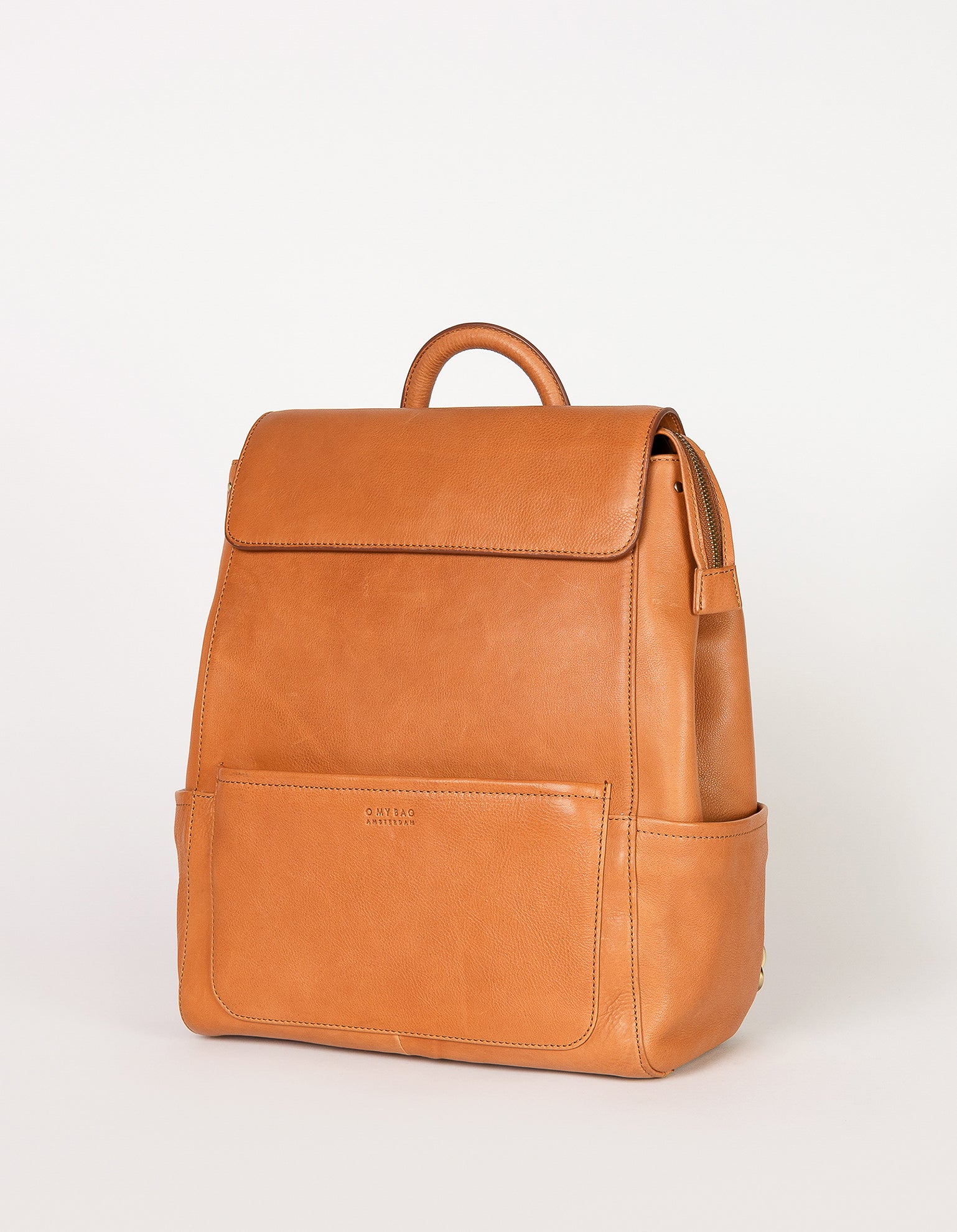 Jean Backpack in Wild Oak Soft Grain. Leather - Side product image