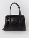 Kate Bag in Black Croco Print - Back product image