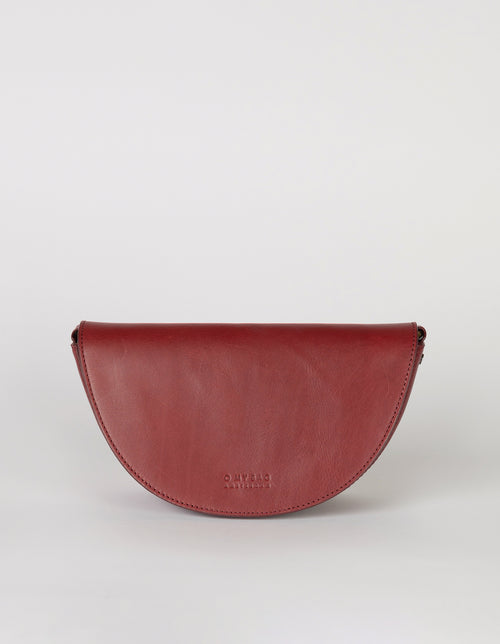Laura Bag in Ruby Classic Leather without strap - Front product image