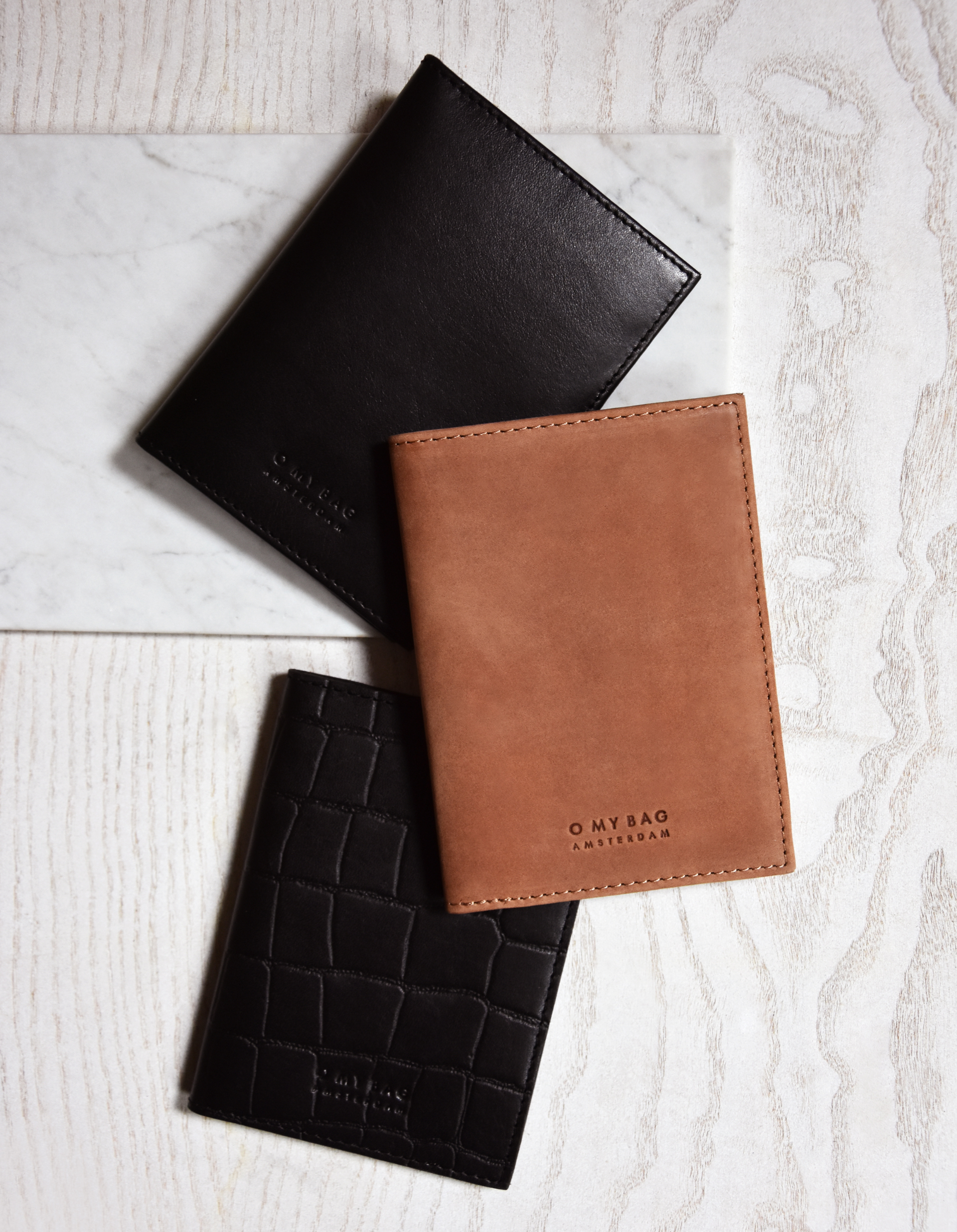 Passport Holder Cognac Classic Leather