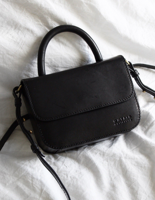 Nano Bag Black Classic Leather. Lifestyle Image