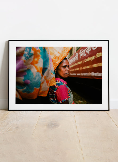 Photo print by Shivam "Waiting for the train" in the frame
