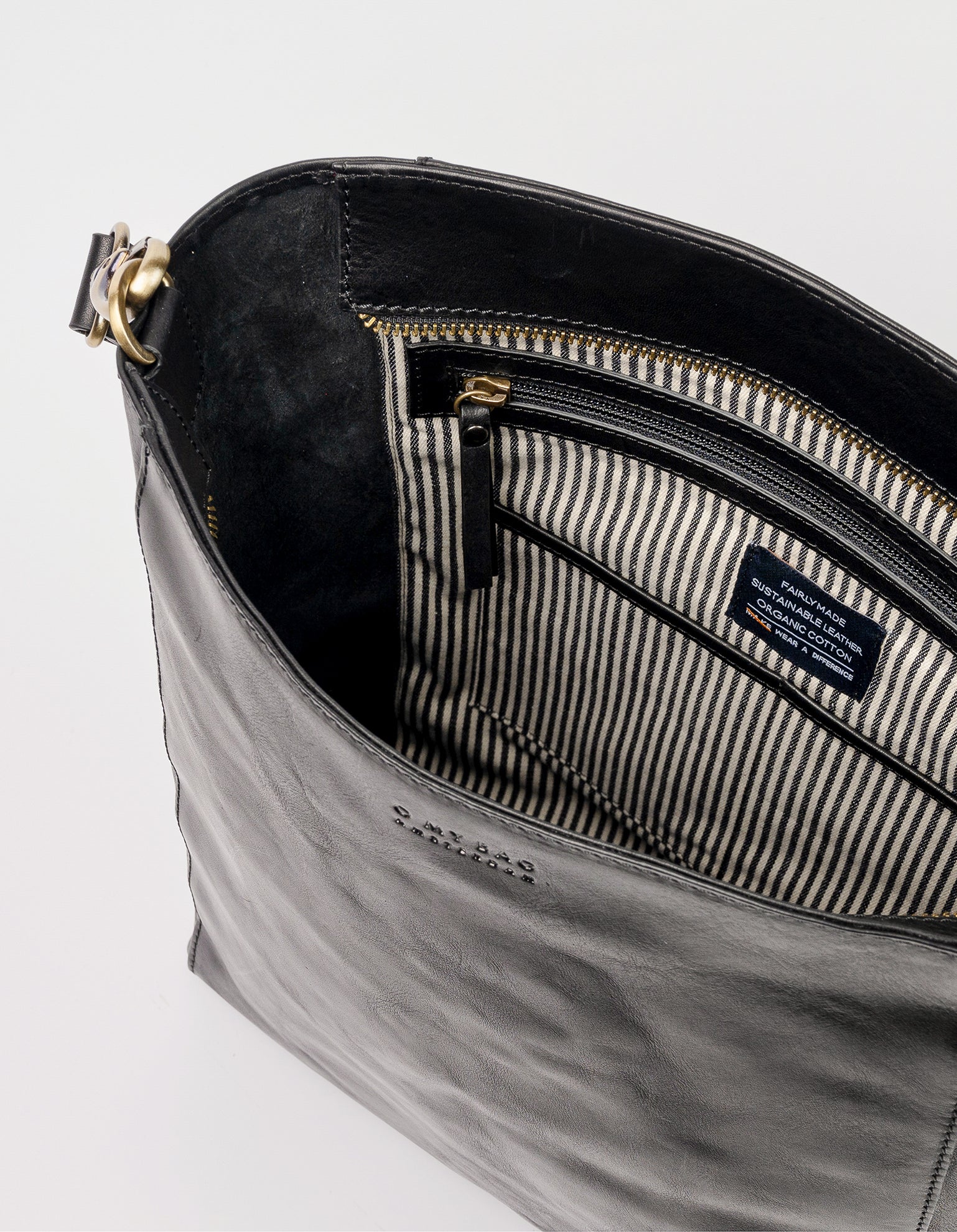 Sofia - Black Stromboli Leather - inside product image