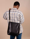 Sofia Black Leather Stromboli Leather, Male model image