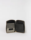 Sonny Square Wallet - Black Apple Leather - inside product image