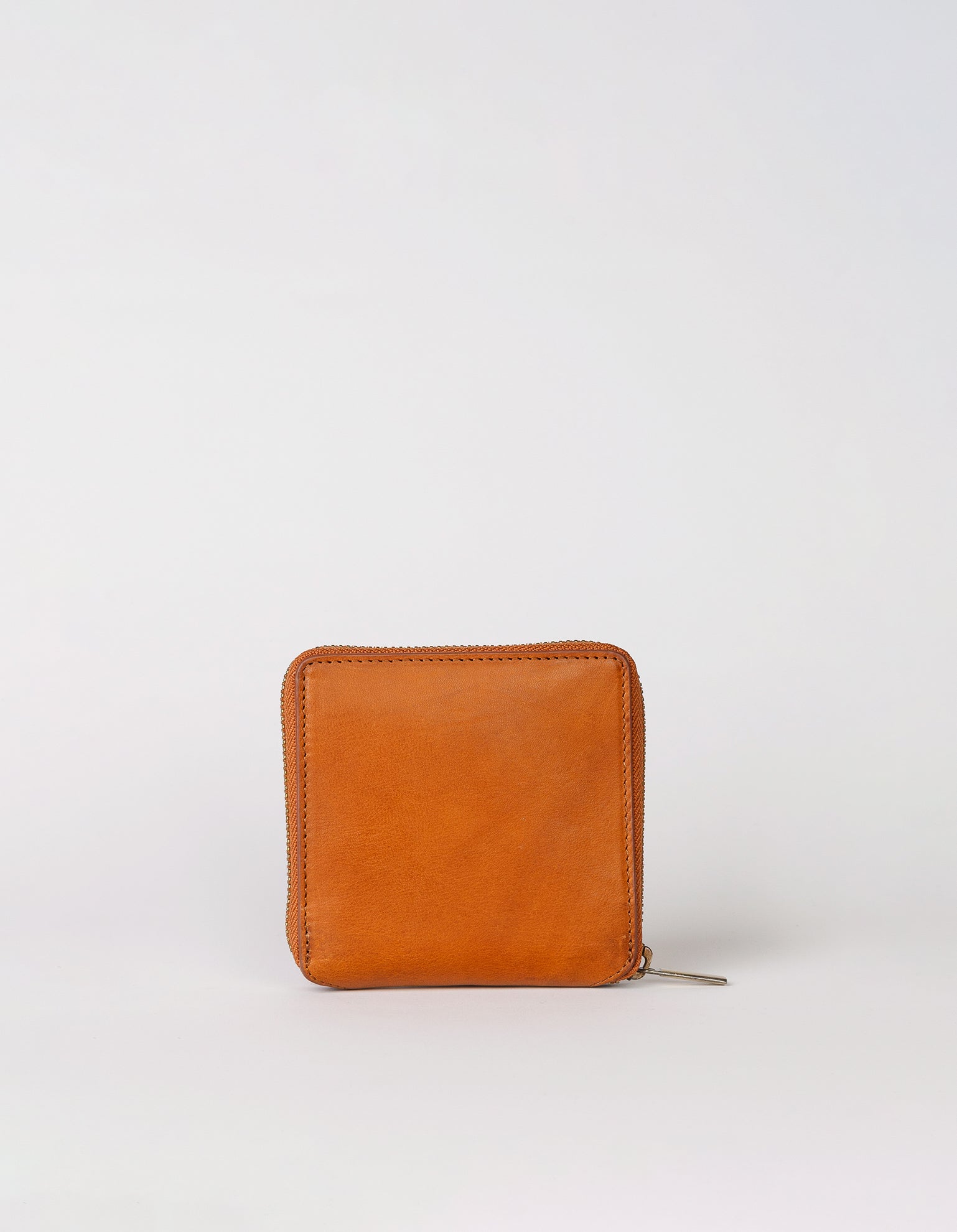 Sonny Square Wallet Cognac Stromboli Leather. Back product picture