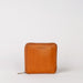 Sonny Square Wallet Cognac Stromboli Leather. Front product picture