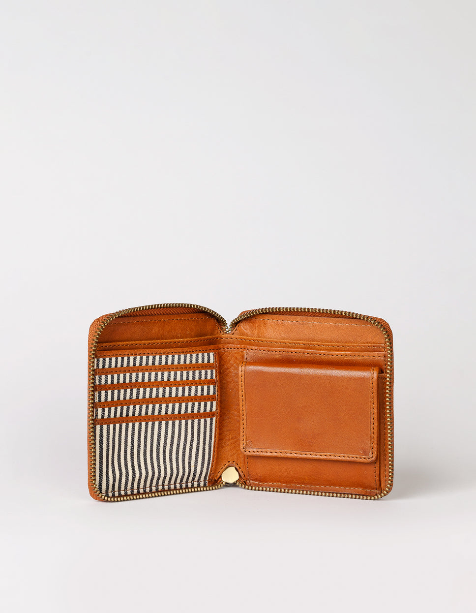 Sonny Square Wallet Cognac Stromboli Leather