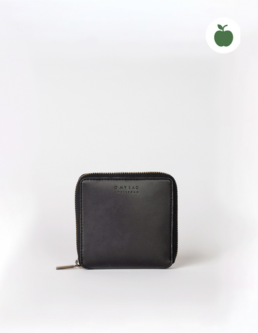 Sonny Square Wallet - Black Apple Leather