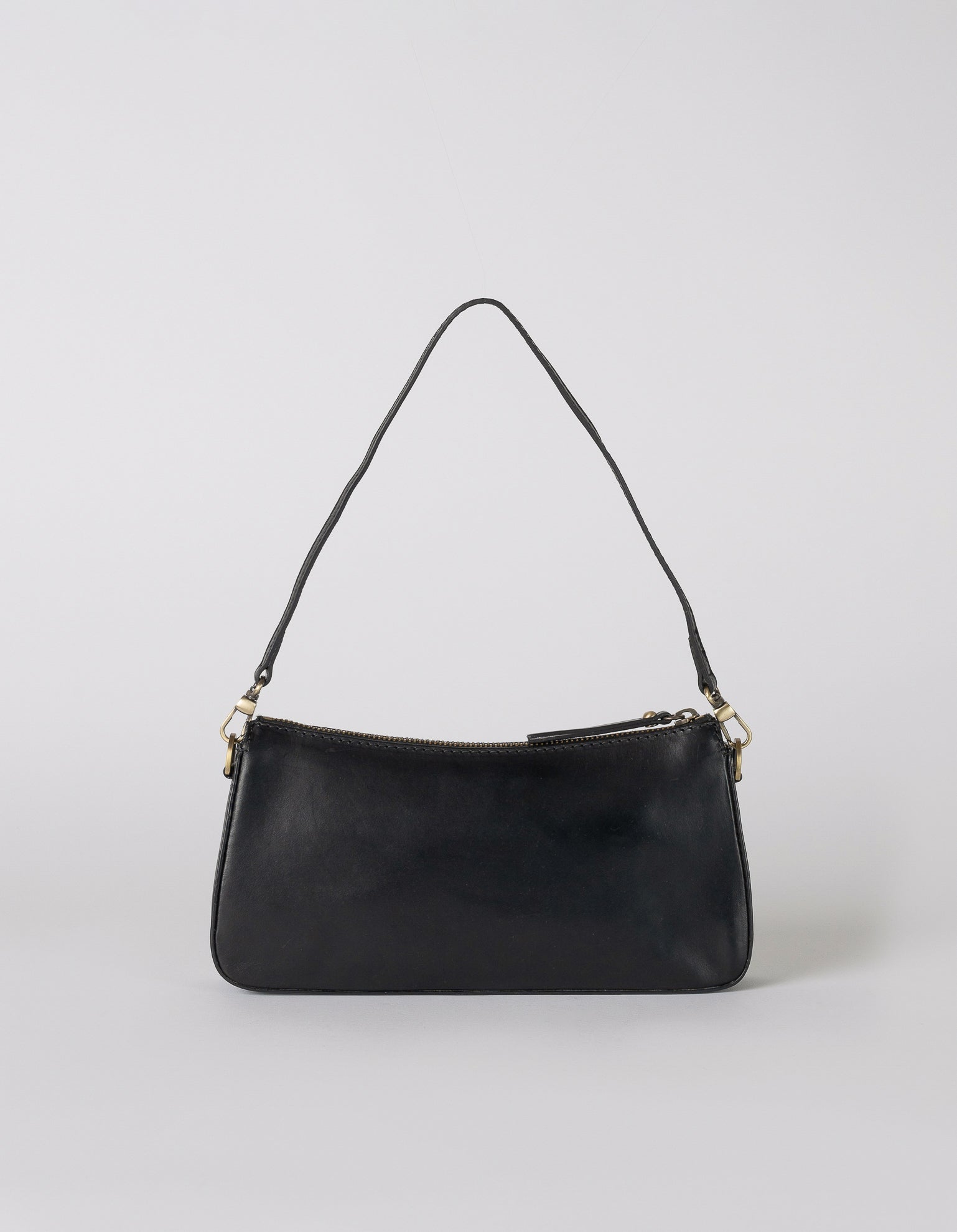 Taylor baguette bag in black classic leather - back product image