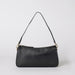 Taylor baguette bag in black classic leather - Front product image