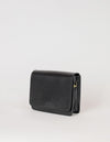 Audrey mini black classic leather bag. Side product image