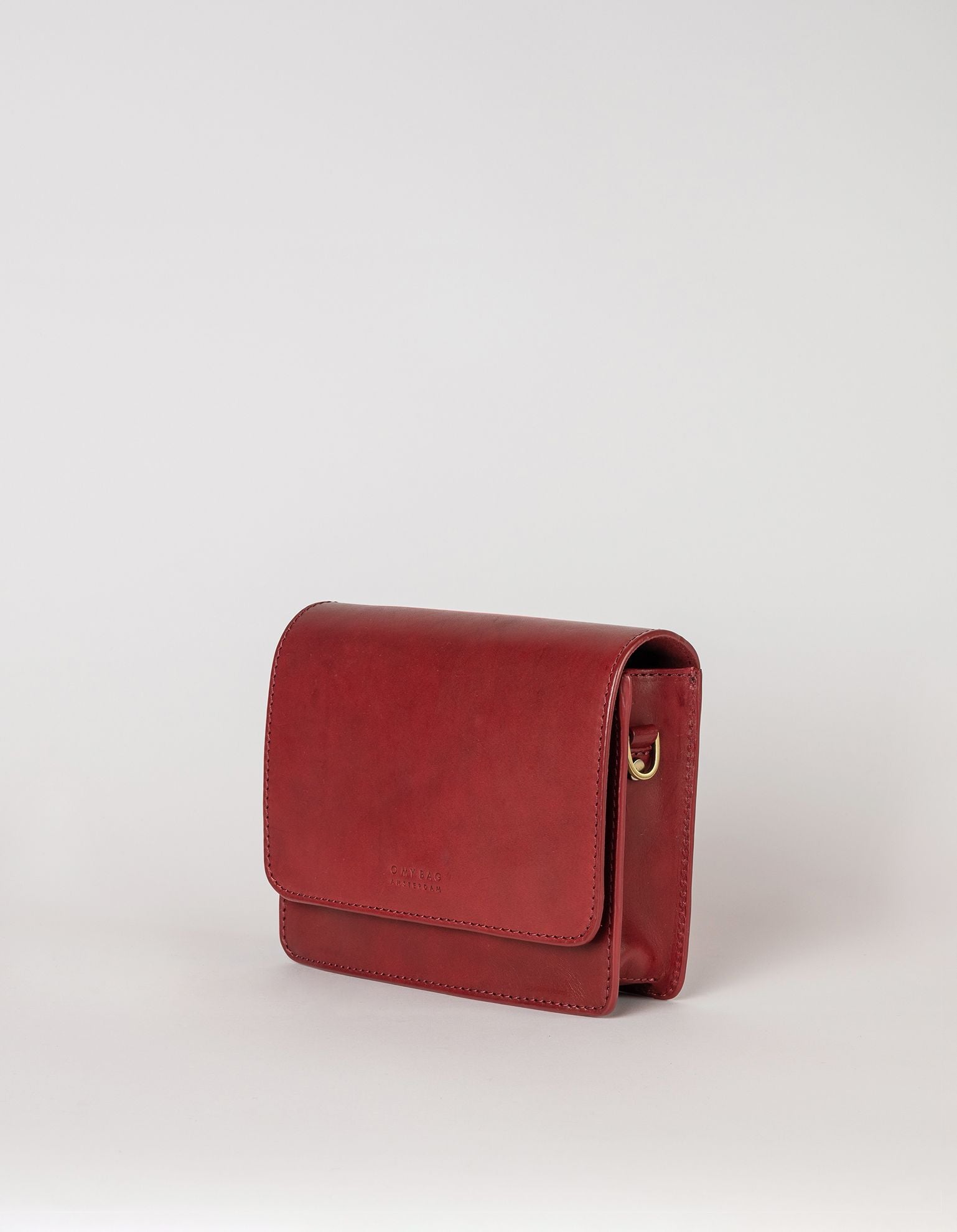 Audrey mini ruby classic leather - side product image