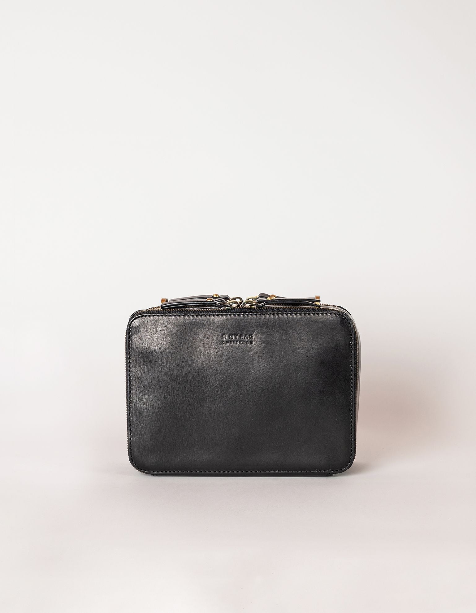 Bee's Box Bag - Black Classic Leather