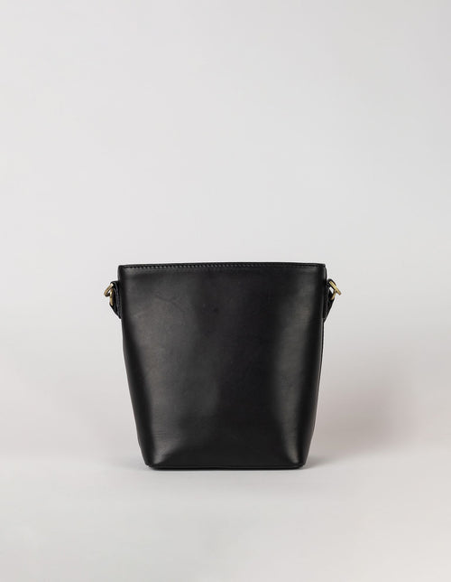 Small Black Bucket bag. Removable straps. Back product image