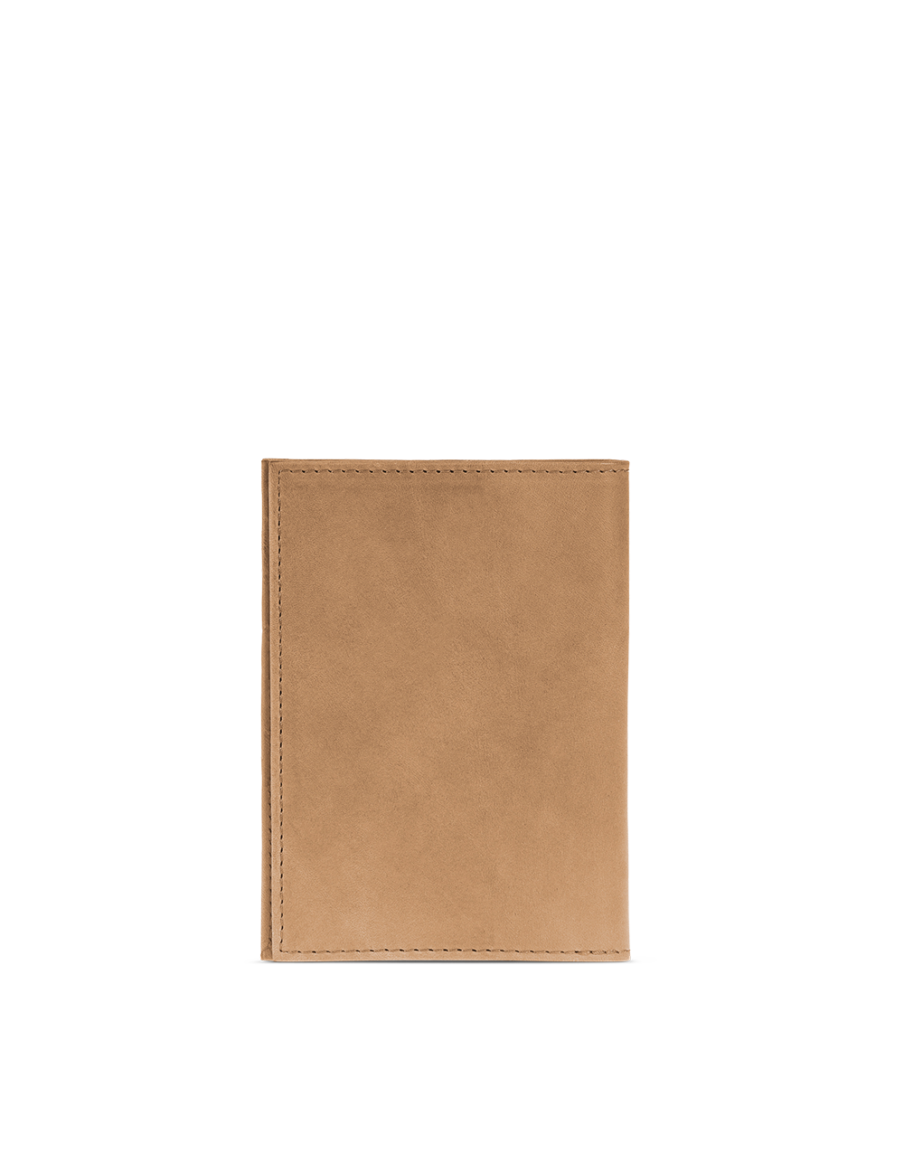 Passport Holder Camel Hunter Leather. Small rectangular passport holder for travelling. Front product image