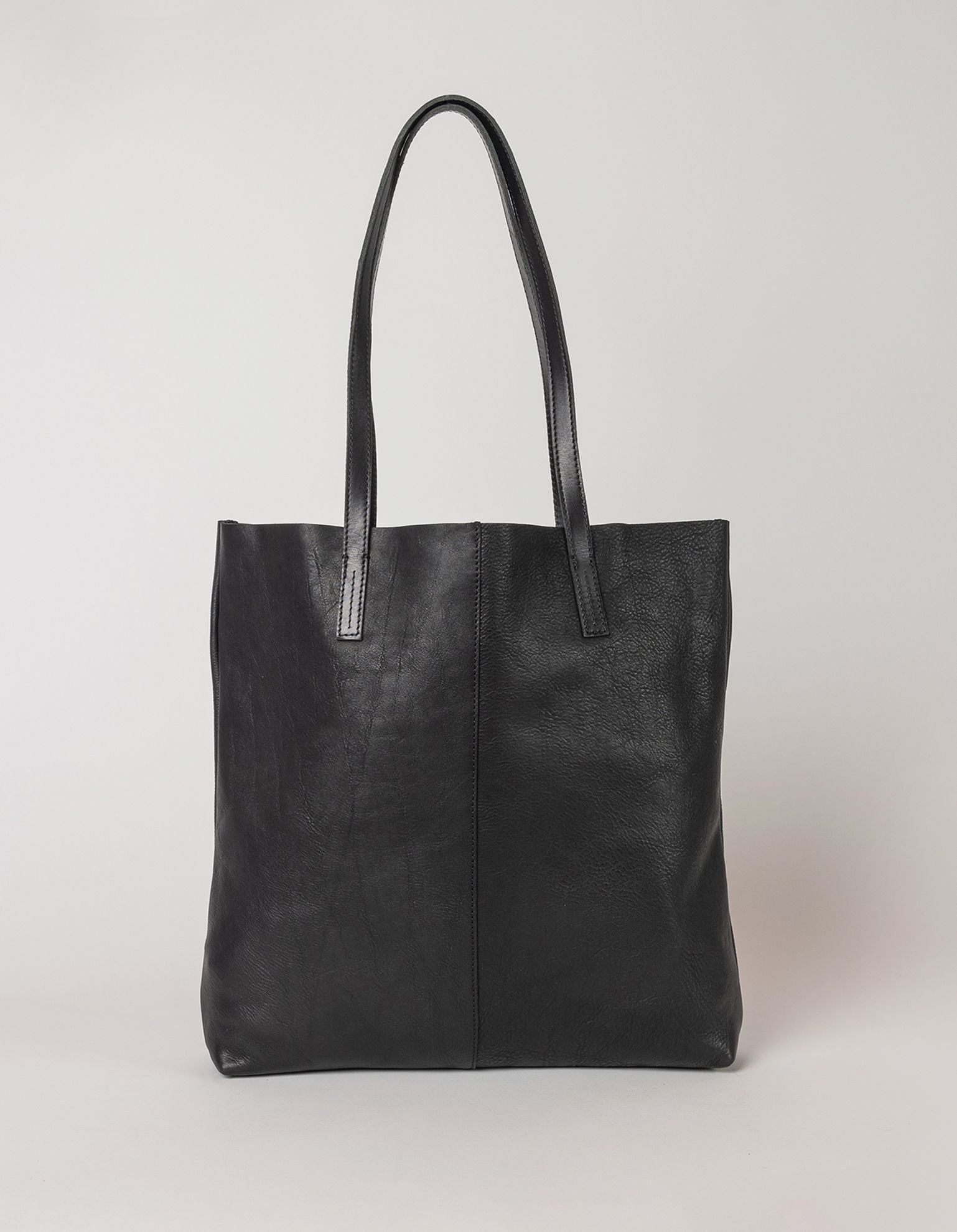Georgia black soft grain leather bag - back product image