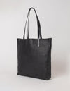 Georgia black soft grain leather bag - side product image