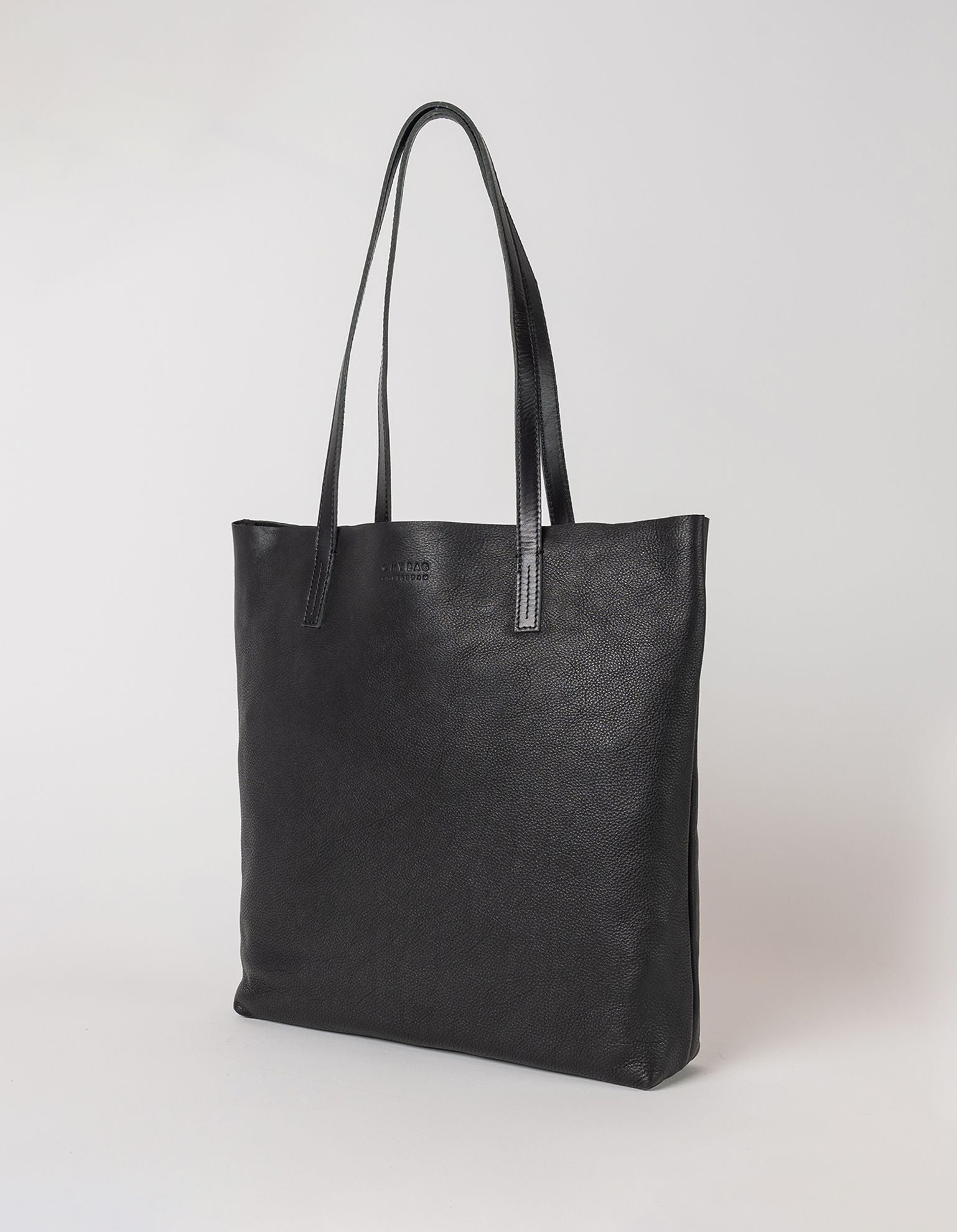 Georgia black soft grain leather bag - side product image