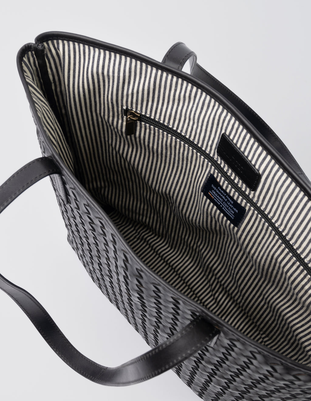 georgie woven leather trainer