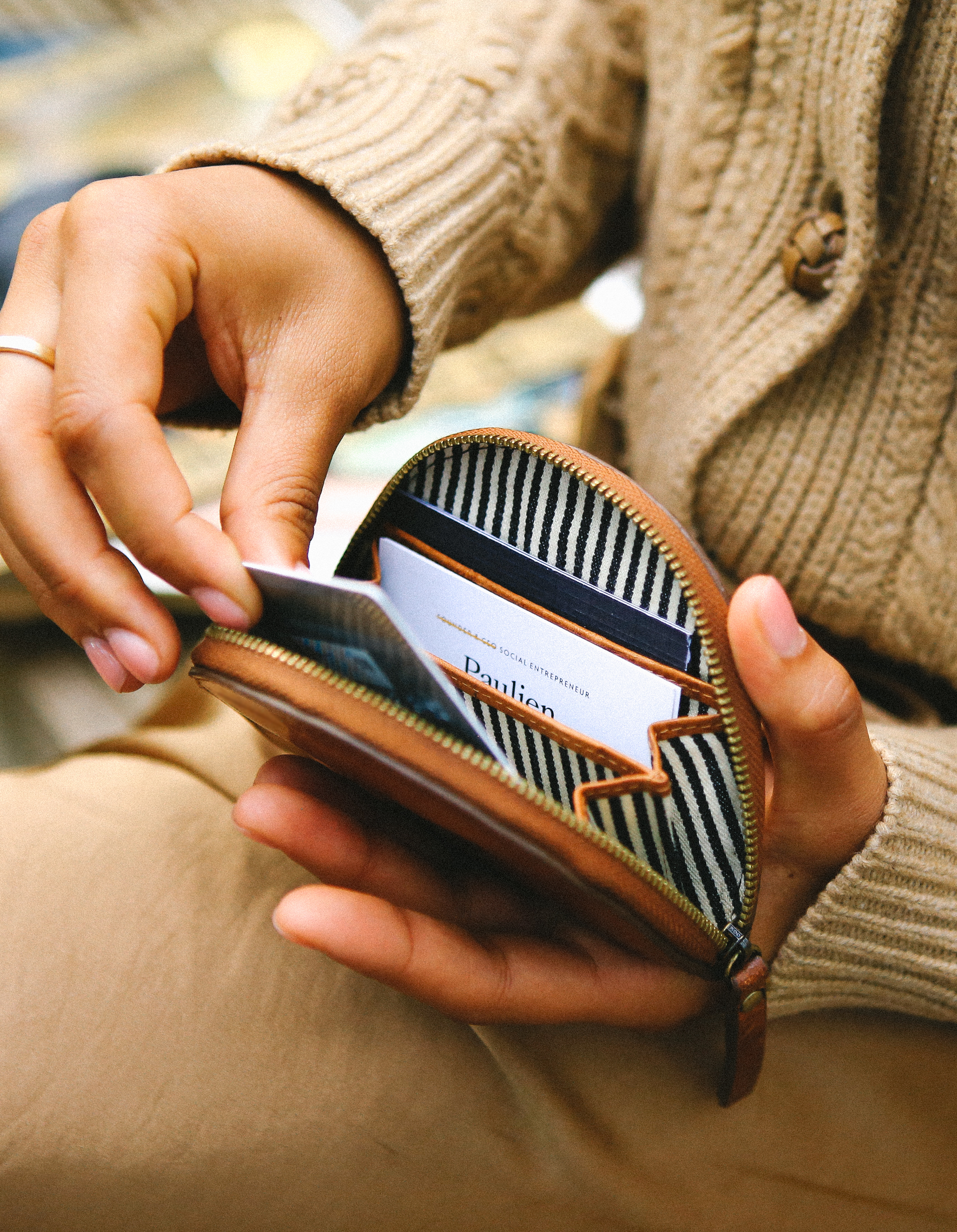 Leather coin 2025 and card purse