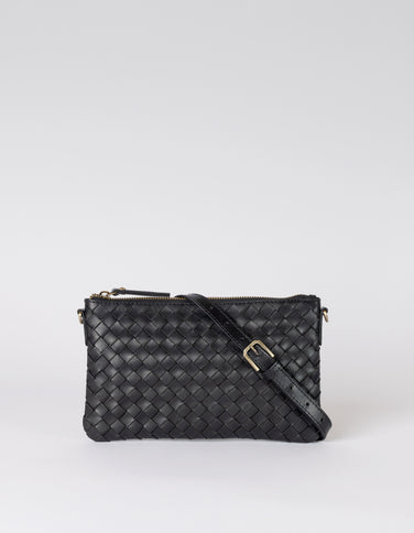 Lexi -  Black Woven Classic Leather