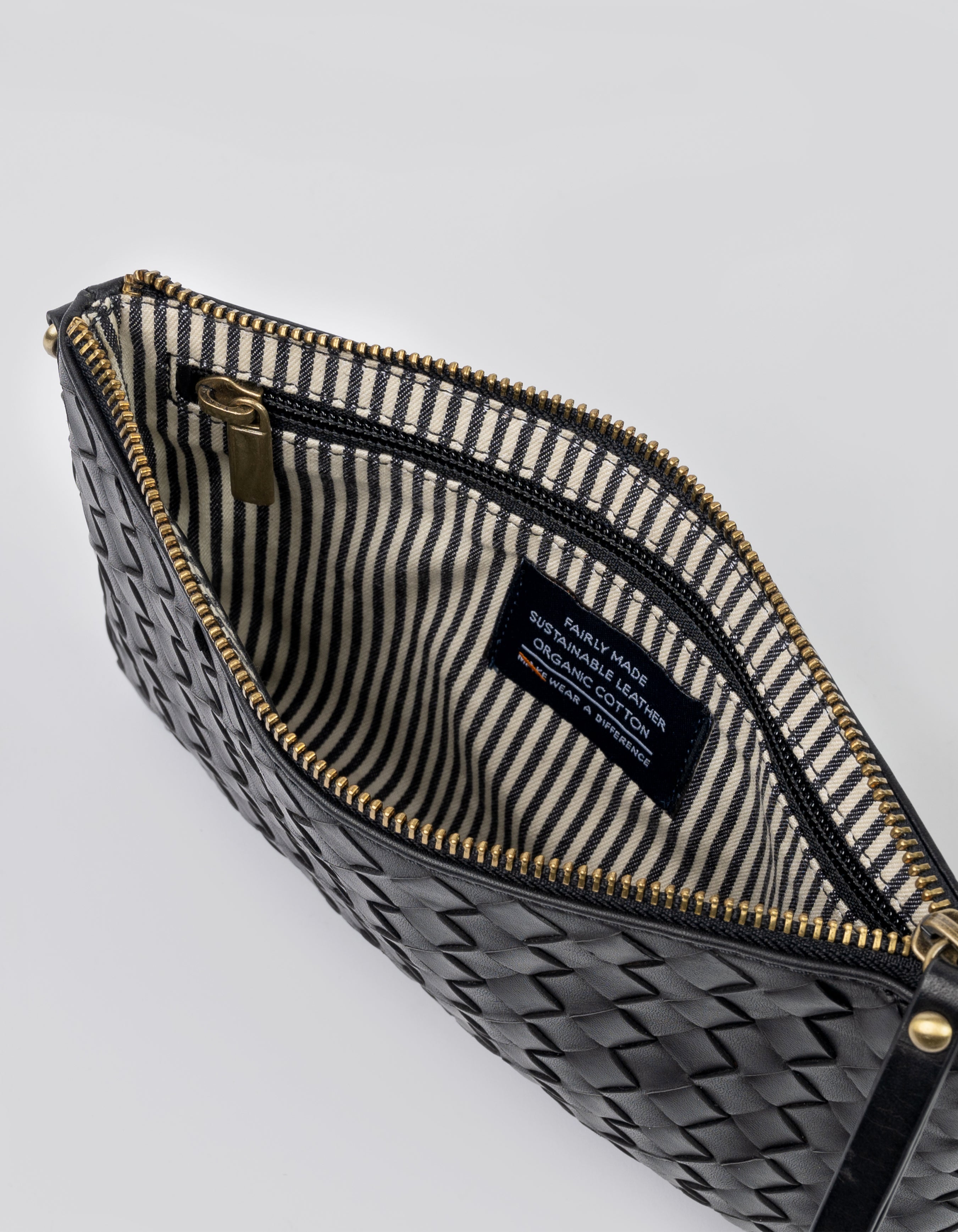 O My Bag クラシックレザーバッグ Kenzie - Cognac Woven Classic Leather
