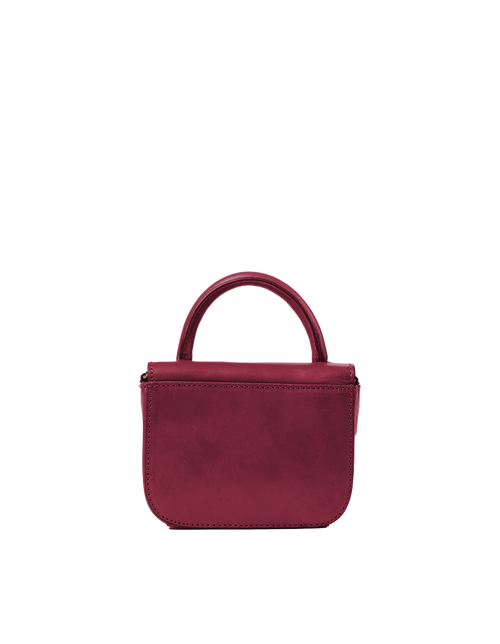 Nano Bag Ruby Classic Leather. Small clutch handbag, party bag. Back product image.