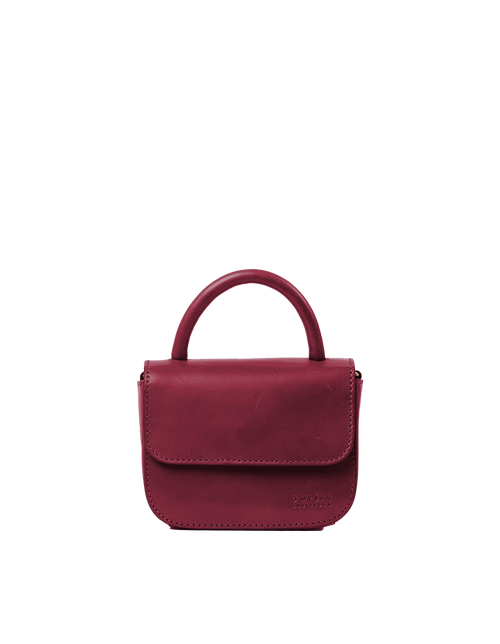 Nano Bag Ruby Classic Leather. Small clutch handbag, party bag. Front product image.