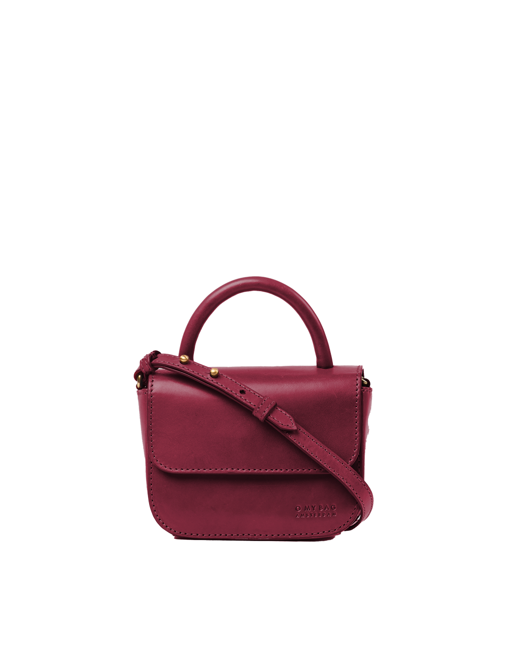 Nano Bag Ruby Classic Leather. Small clutch handbag, party bag. Front product image.