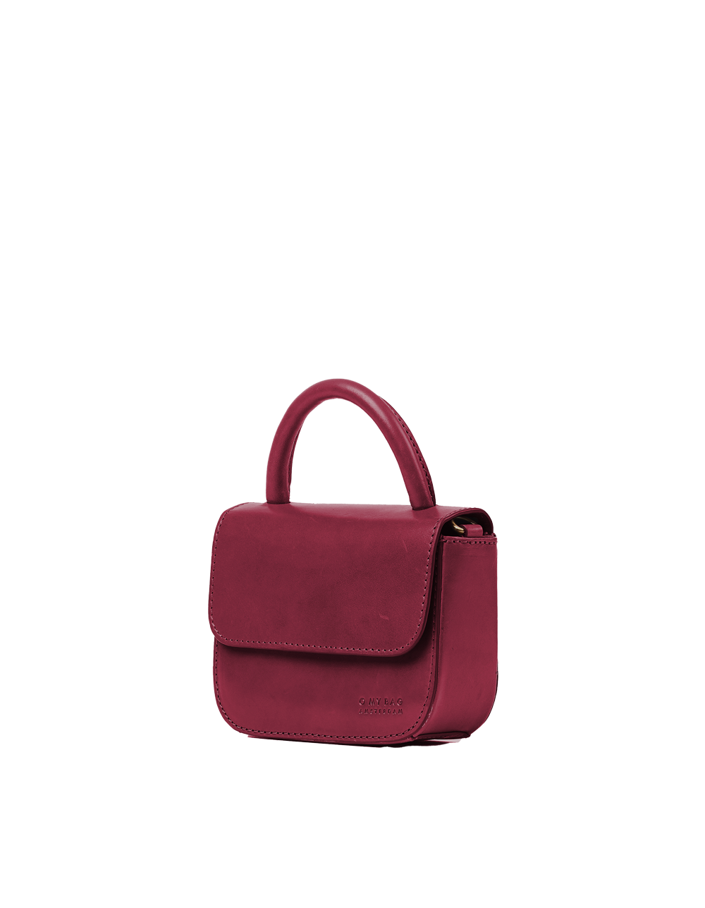 Nano Bag Ruby Classic Leather. Small clutch handbag, party bag. Side product image.
