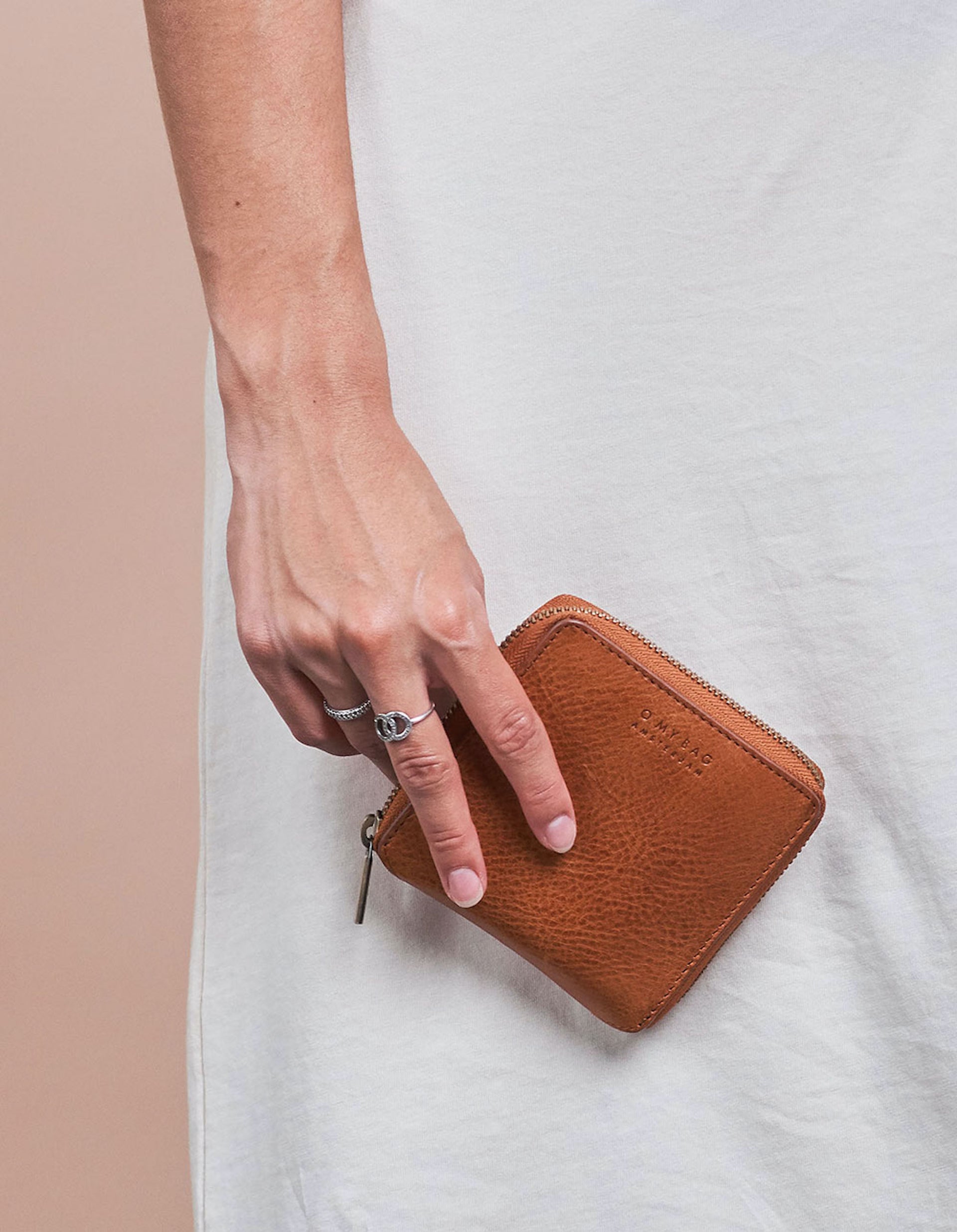 Sonny Square Wallet - Cognac Stromboli Leather